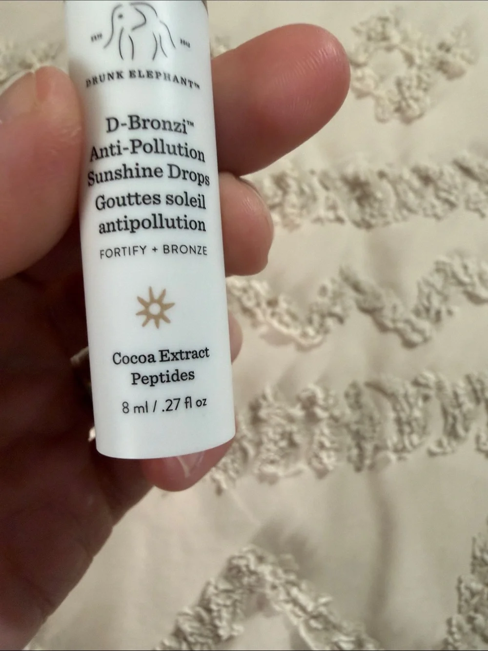 Drunk Elephant D-Bronzi Anti-Pollution Drops - White & Gold